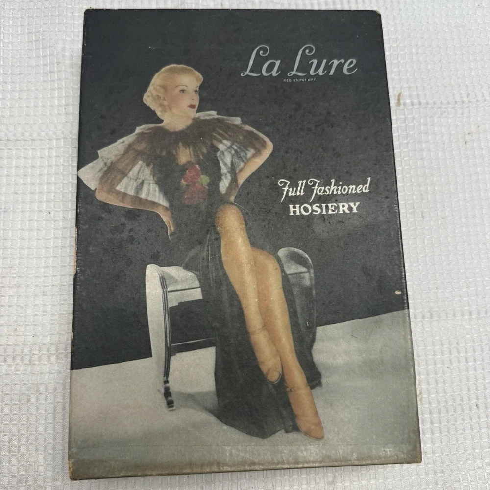 3 Pairs Vtg 50s Glorious 10.5 Rayon Hosiery Stockings Seams New Full Fashioned